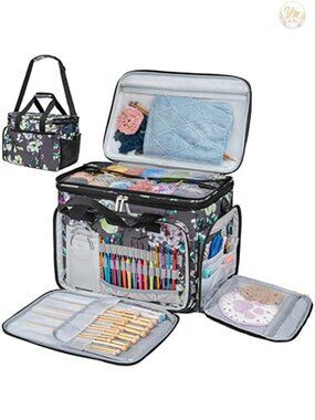 Knitting Yarn Storage Bag Crochet Organizer Tote Oxford Polyester Large